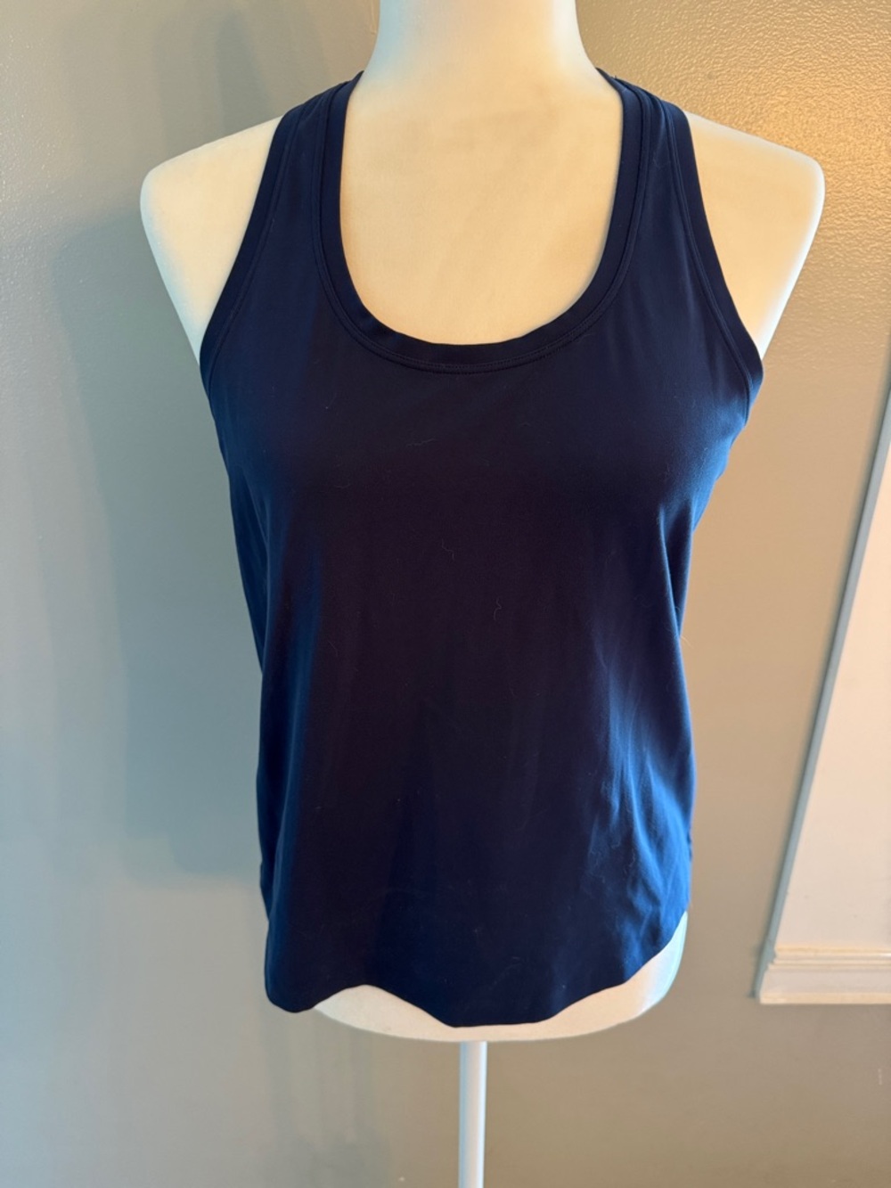 CRZ Yoga French Navy Scoop Neck Racerback Tank Top - Women